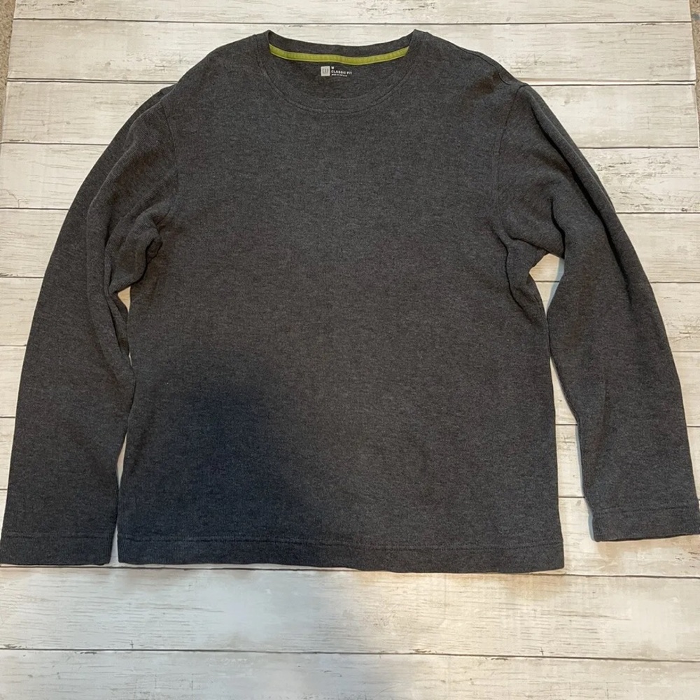 Gap Ribbed Long Sleeve Pullover Shirt Size M